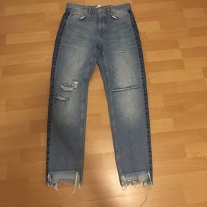 H&M Distressed High Wasted Jeans